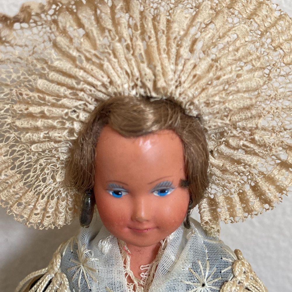 VTG- Mid Century French souvenir folk art doll